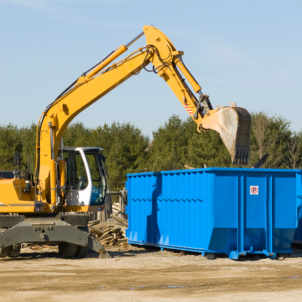 what size residential dumpster rentals are available in Des Moines County IA